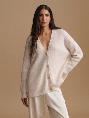 NWT Jenni Kayne Ivory Cashmere Cocoon Cardigan